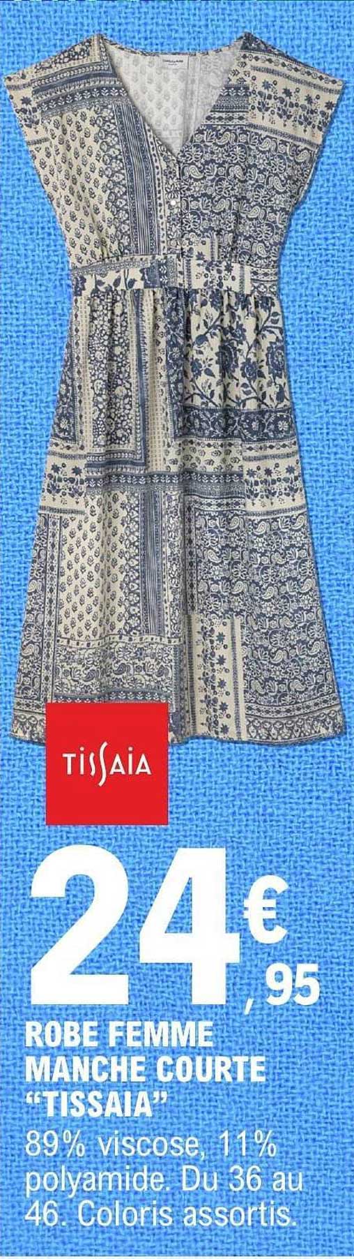 ROBE FEMME MANCHE COURTE “TISSAIA”