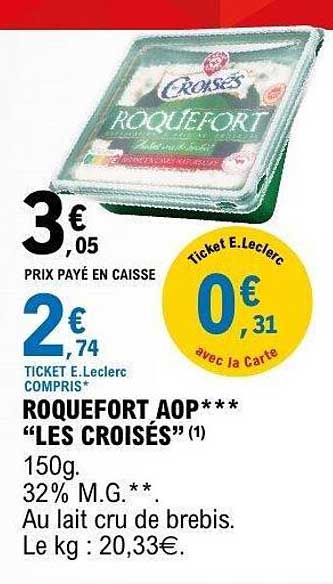 ROQUEFORT AOP*** “LES CROISÉS” (1)