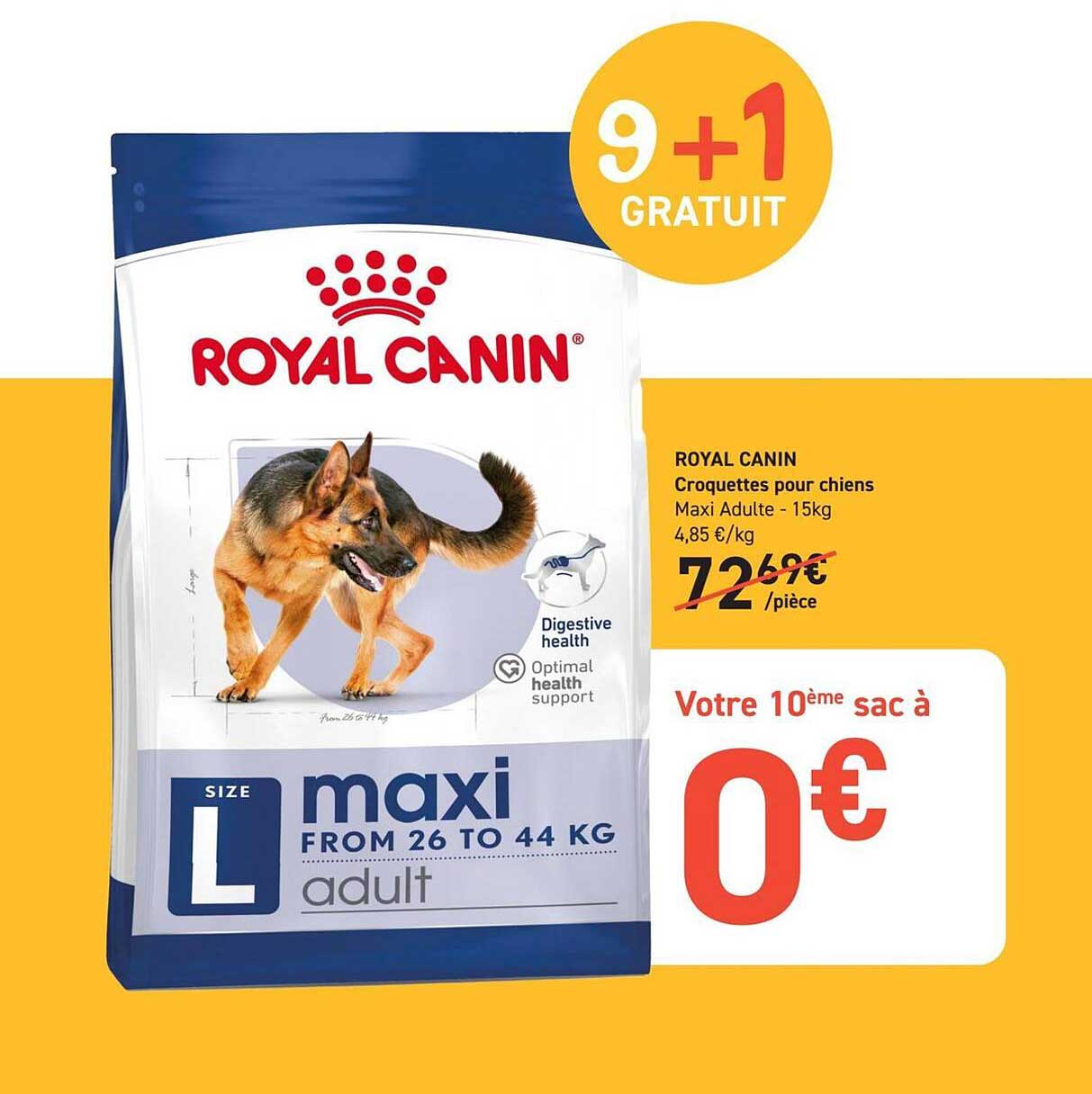 ROYAL CANIN Croquettes pour chiens Maxi Adulte - 15kg