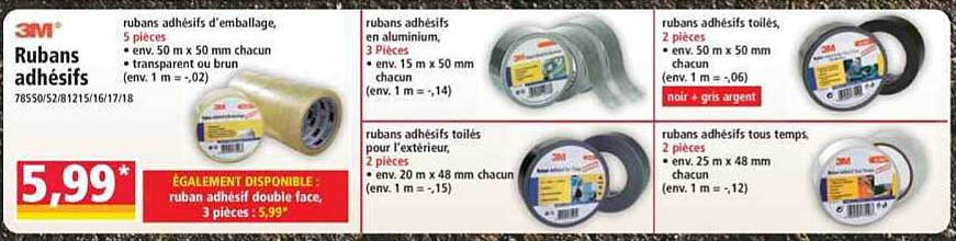 Rubans adhésifs
