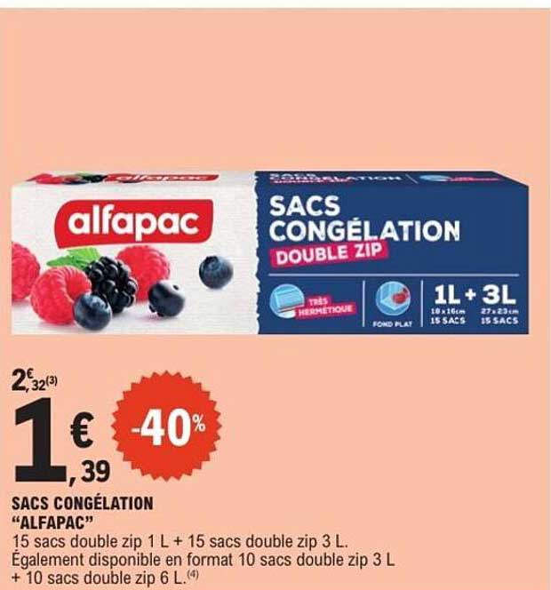 SACS CONGÉLATION “ALFAPAC”