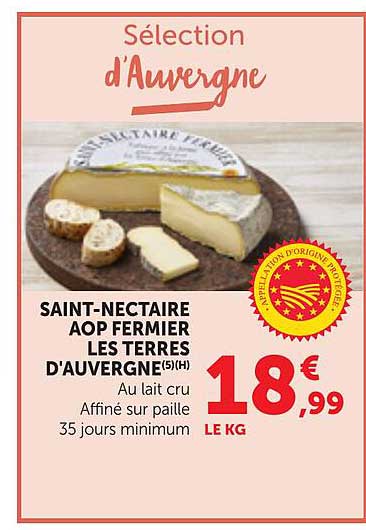 SAINT-NECTAIRE AOP FERMIER LES TERRES D'AUVERGNE