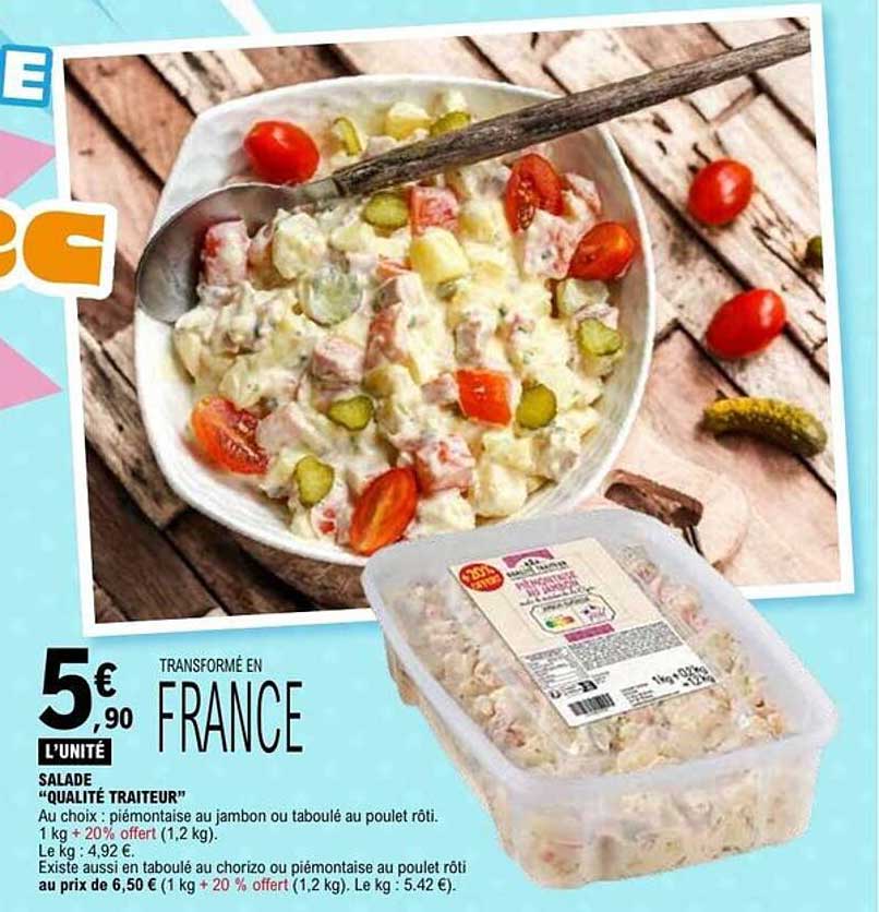 SALADE “QUALITÉ TRAITEUR”