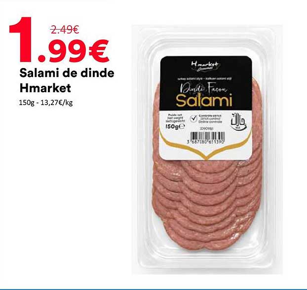 Salami de dinde Hmarket