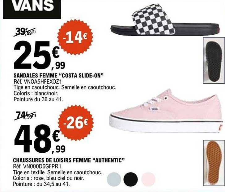 SANDALES FEMME “COSTA SLIDE-ON”