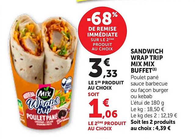 SANDWICH WRAP TRIP MIX MIX BUFFET(3)