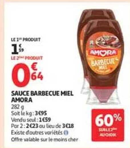 SAUCE BARBECUE MIEL AMORA