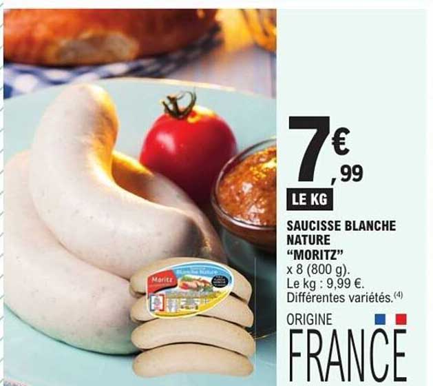 SAUCISSE BLANCHE NATURE "MORITZ"