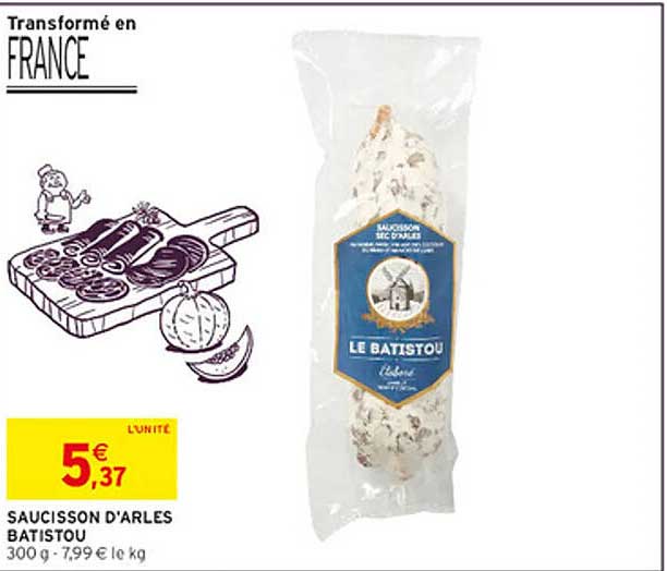 SAUCISSON D'ARLES BATISTOU