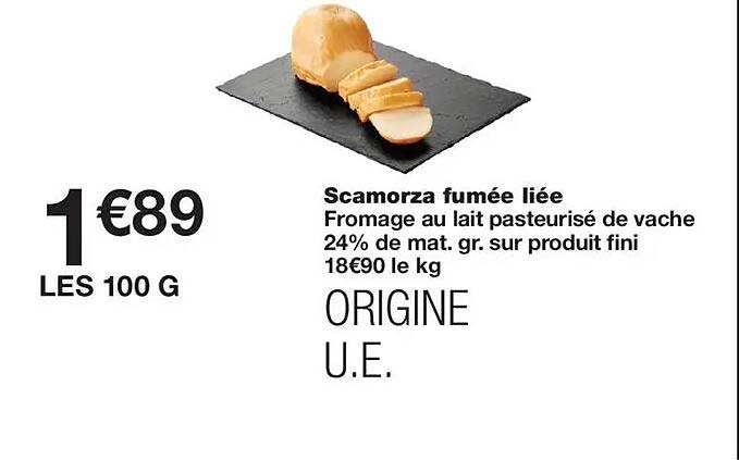 Scamorza fumée liée