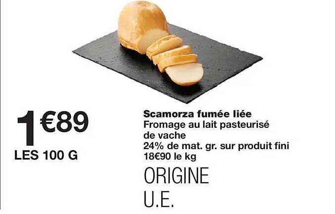Scamorza fumée liée