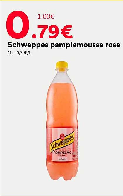 Schweppes pamplemousse rose