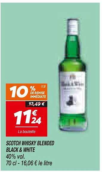SCOTCH WHISKY BLENDED BLACK & WHITE