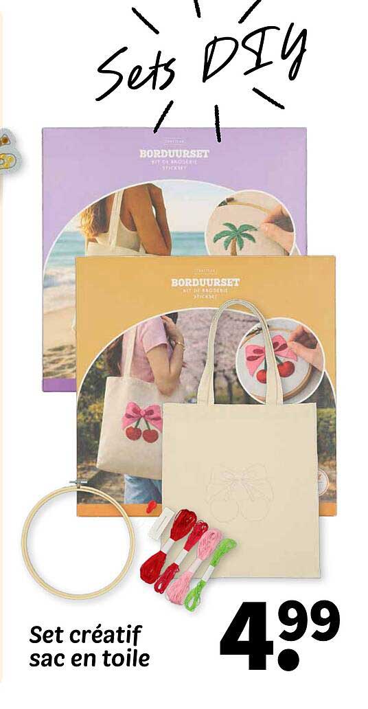 Set créatif sac en toile