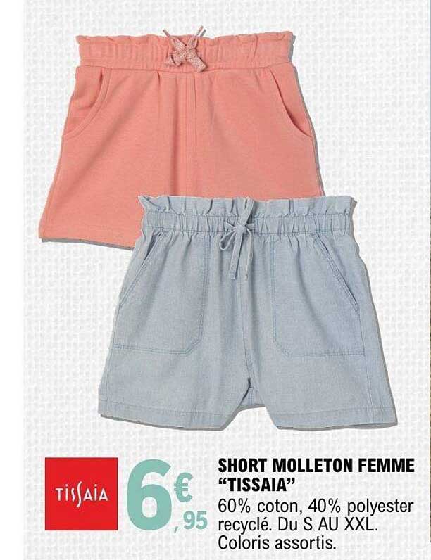 SHORT MOLLETON FEMME “TISSAIA”