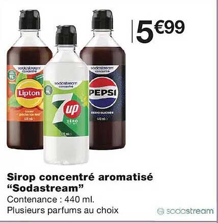Sirop concentré aromatisé “Sodastream”