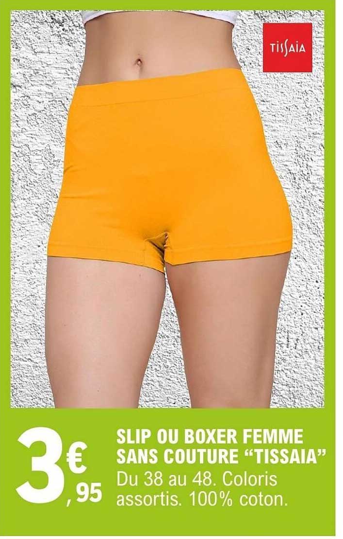SLIP OU BOXER FEMME SANS COUTURE “TISSAIA”