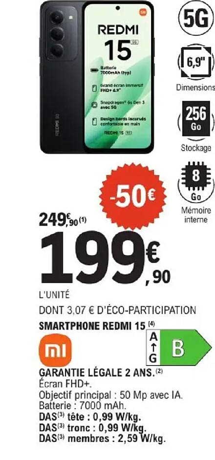 SMARTPHONE REDMI 15