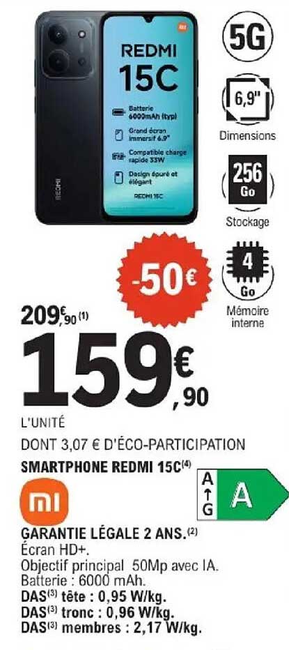 SMARTPHONE REDMI 15C