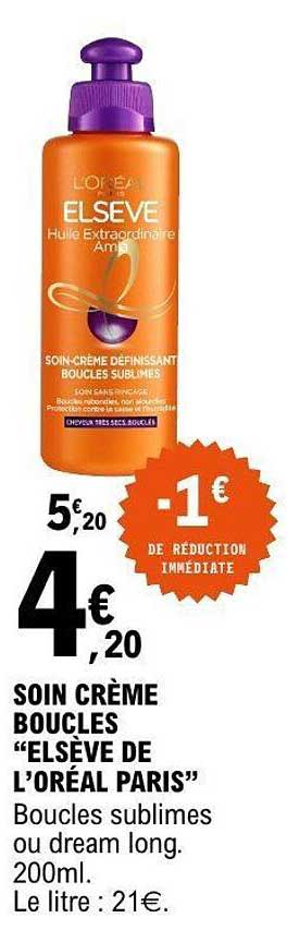 SOIN CRÈME BOUCLES “ELSEVE DE L’ORÉAL PARIS”