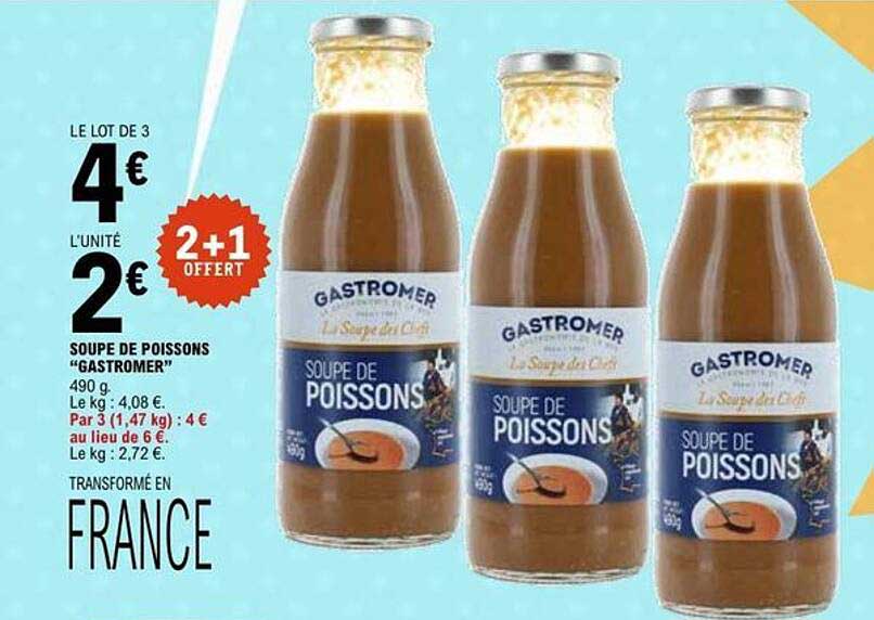 SOUPE DE POISSONS "GASTROMER"