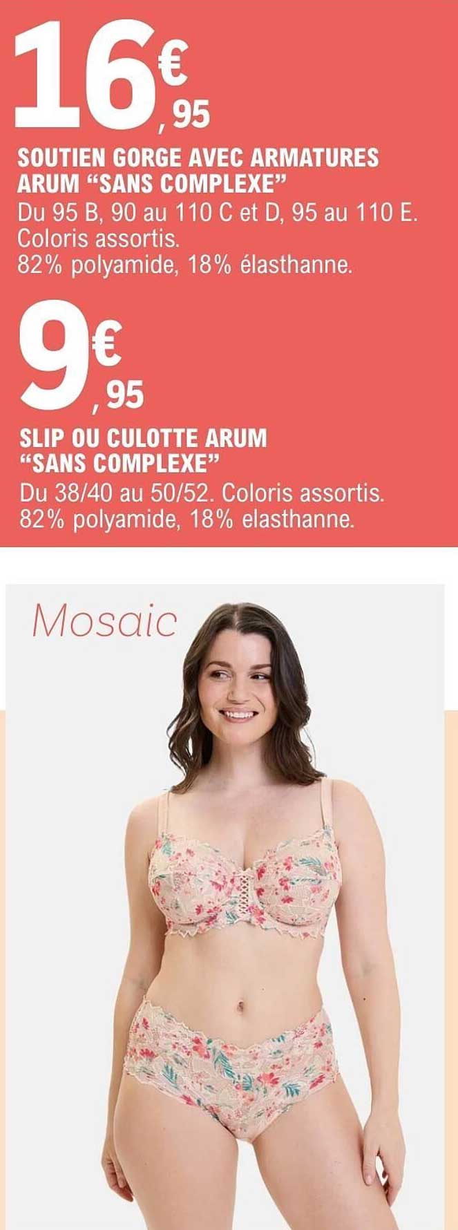 SOUTIEN GORGE AVEC ARMATURES ARUM “SANS COMPLEXE”