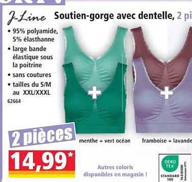 Soutien-gorge avec dentelle, 2 pièces