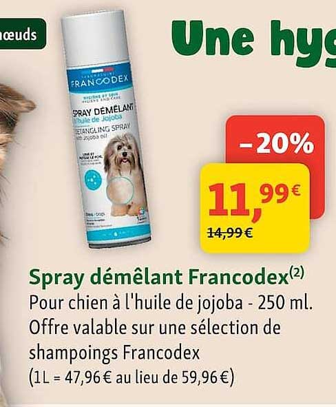 Spray démêlant Francodex
