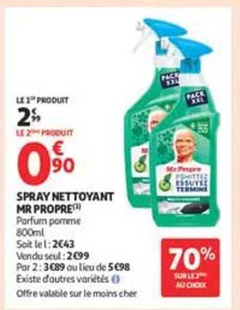 SPRAY NETTOYANT MR PROPRE® Parfum pomme 800ml