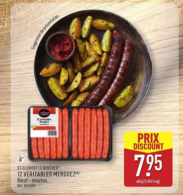 ST-CLÉMENT LE BOUCHER® 12 VÉRITABLES MERGUEZ(A)