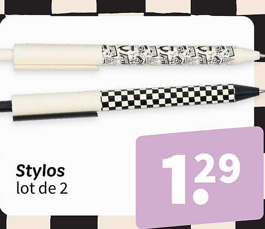 Stylos lot de 2