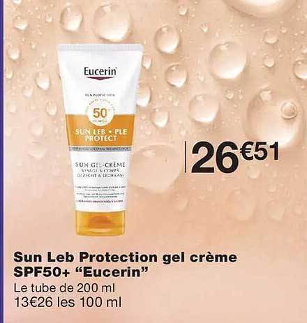 Sun Leb Protection gel crème SPF50+ “Eucerin”