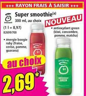 Super smoothie(a) 300 ml, au choix NOUVEAU