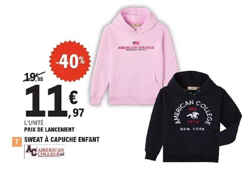 SWEAT À CAPUCHE ENFANT