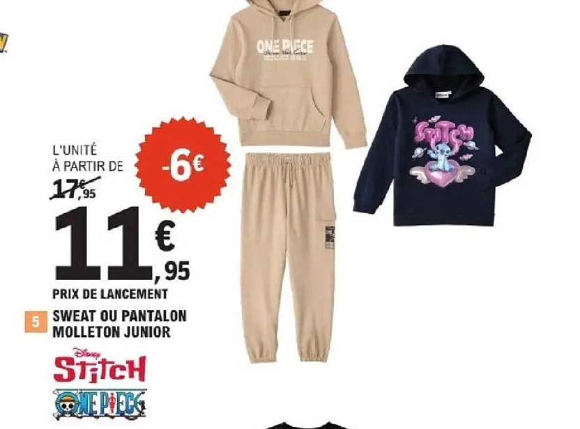 SWEAT OU PANTALON MOLLETON JUNIOR