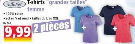 T-shirts "grandes tailles" femme
