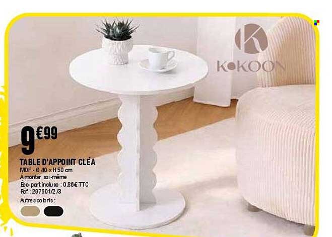 TABLE D'APPOINT CLÉA