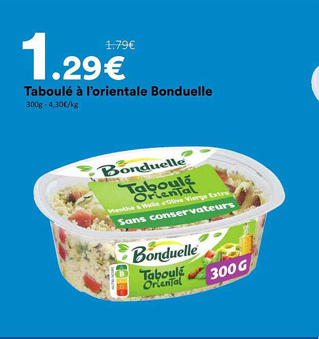 Taboulé à l’orientale Bonduelle