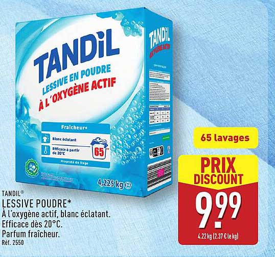 TANDIL LESSIVE EN POUDRE À L'OXYGÈNE ACTIF