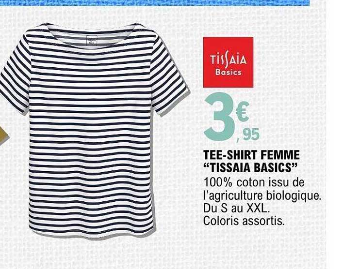 TEE-SHIRT FEMME “TISSAIA BASICS”