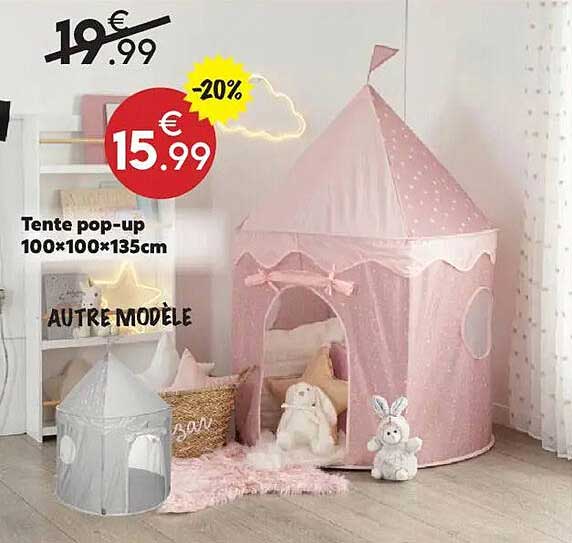 Tente pop-up 100×100×135cm
