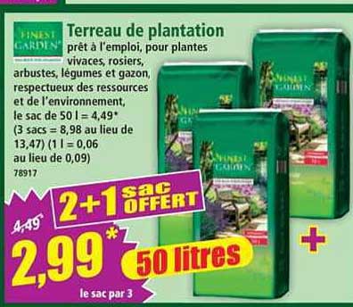 Terreau de plantation prêt à l'emploi, pour plantes vivaces, rosiers, arbustes, légumes et gazon, respectueux des ressources et de l'environnement