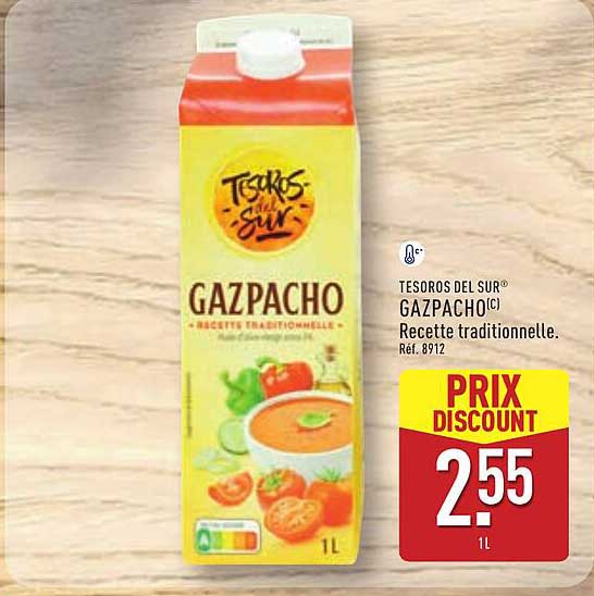 TESOROS DEL SUR® GAZPACHO Recette traditionnelle.