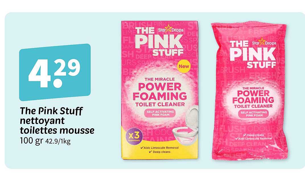 The Pink Stuff nettoyant toilettes mousse