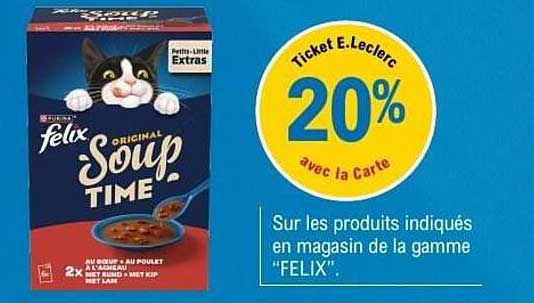 Ticket E.Leclerc 20% avec la carte