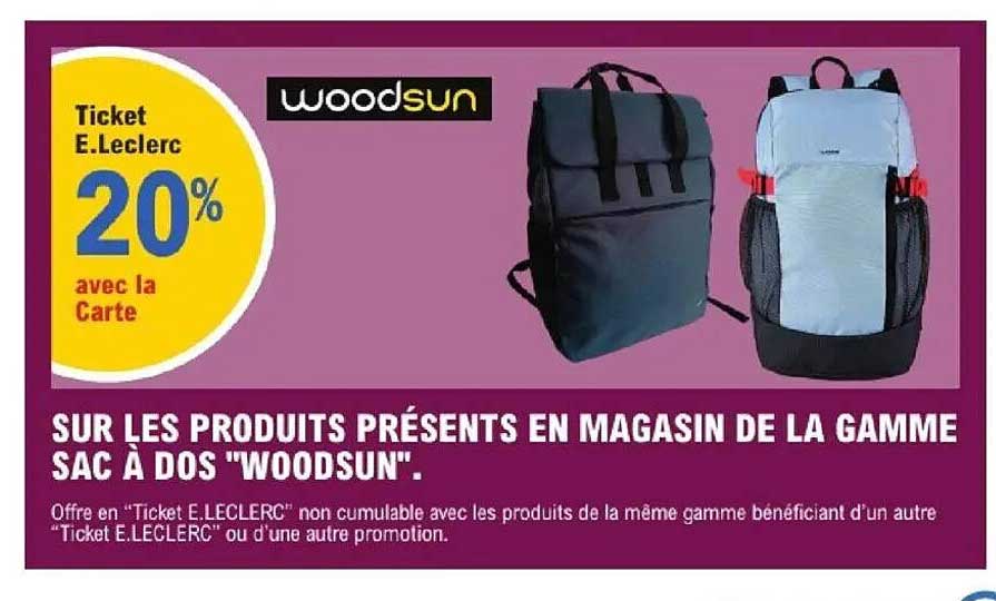 Ticket E.Leclerc 20% avec la Carte