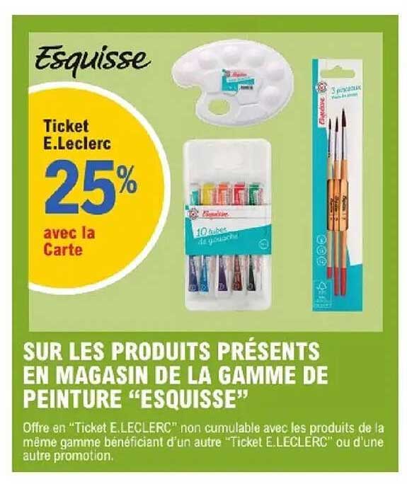 Ticket E.Leclerc 25% avec la Carte