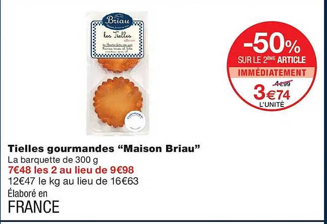 Tielles gourmandes “Maison Briau”