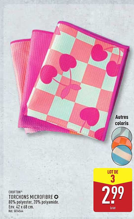 TORCHONS MICROFIBRE