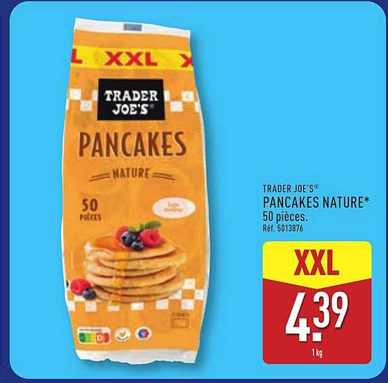 TRADER JOE'S® PANCAKES NATURE* 50 pièces. Réf. 5013876
